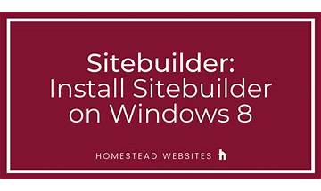 SiteBuilder for Windows - Download it from Habererciyes for free